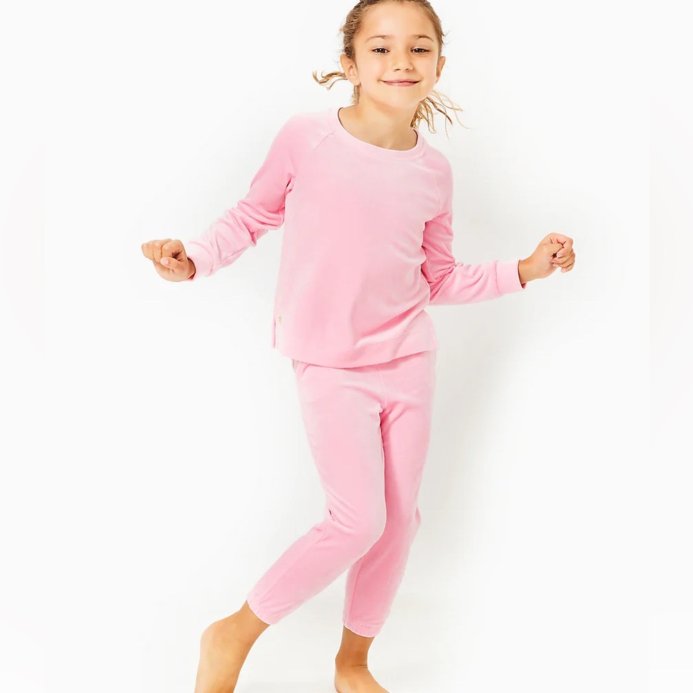 Soft Pink Velour Outfit